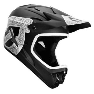 661 sixsixone Comp Shifted Full Face Bike Helmet White Black Medium 