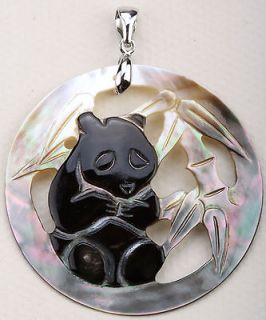 Ocean Shell panda pendant PSA05 HANDCRAFT JEWELRY;buy 10 items free 