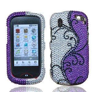 For Pantech Hotshot Crystal Diamond BLING Case Phone Cover Purple 
