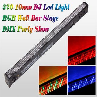 PC Colorf Switching 320 10mm DJ LED Light RGB DMX Wall Bar Stage 