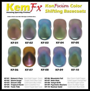   Custom Chameleon Flip Flop Color Changing Pearl Motorcycle n Car Paint