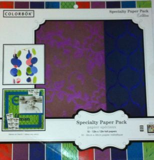 Colorbok Specialty Pack 10 foil 12x12 Papers