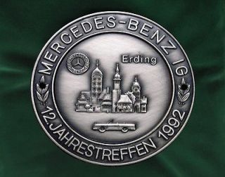 Mercedes Benz Badge Grille Plaque Classic Meeting Emblem 170 180 190 