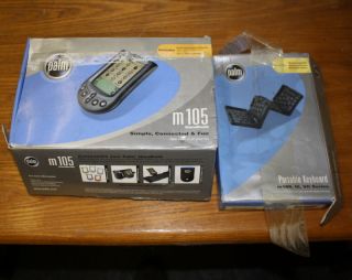 Wholesale Bulk Lot of 2 Palm M105 Handheld Processor + Portable 