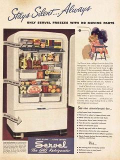 1947 AD Servel gas refrigerator a​lways silent