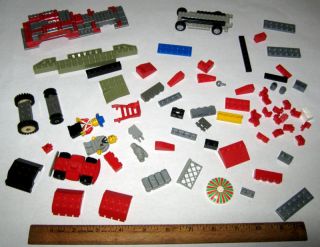 Lot of LEGO Blocks Brick Wheels Owl Bird People car PARTS toy UNUSUAL 