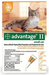 Newly listed BAYER ADVANTAGE II FLEA CONTROL FOR CATS 5   9LBS