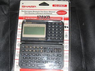 SHARP YO 370 128KB 4 Line Electronic Organizer Calculator