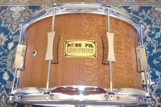 ONE OF A KIND Pork Pie DRAGONWOOD STAVE 8X14 Snare PERFECT 