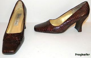 Bellini womens Marta heels pumps shoes 6.5 M brown leather
