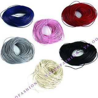   Ship Various 10m Bulk Lots Real Leather Without Clasps Necklace Cords
