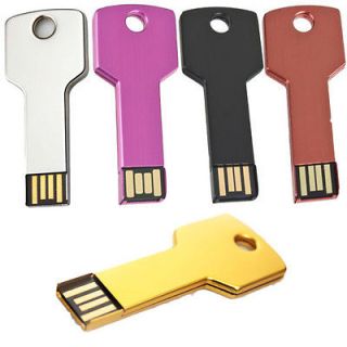   Metal 4GB 8GB 16GB Key USB Flash Memory Pen Drive Stick Disk Thumb