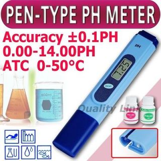 Digital Pen Type pH Meter Tester 0.00 14.00 2 Buffers Hydroponic 