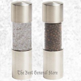 Stainless Steel Sea Salt and Pepper Corn Grinder Herb Spice Mill 