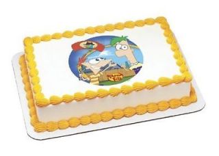 Phineas & Ferb Agent P Arrives~ Edible Image Icing Cake, CupcakeTopper 