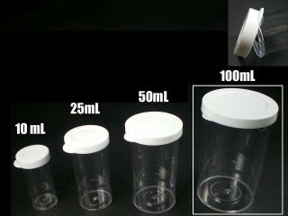 50x 100mL Clear Empty Pharmacy Container Jar Box Bottle Pill Tablet 