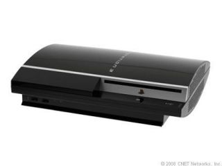 Sony PlayStation 3 60 GB Piano Black Console (NTSC) Backwards 