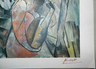   Lithograph Print by Pablo Picasso Hand Signed with COA   rare art