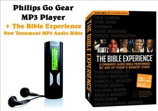 Philips GoGear 1GB  Player +The Bible Experience  Audio Bible 