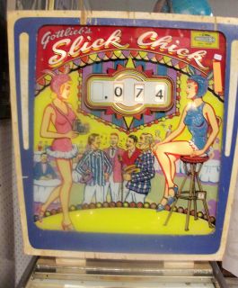 1963 Gottliebs Slick Chick Pinball Machine