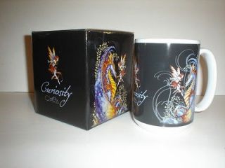   Coffee Mug Curiosity Fairy Faery Dragon Ceramic Gift Boxed Cup Kitchen