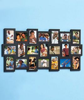   Art Pictures Family Friends + Events 21 Photo Collage Frame 18 x 40