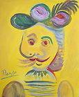   gouache, painting signed Pablo Picasso w COA&RG. Marked on reverse