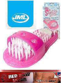   JML SHOWER FEET As Seen On TV Clean Scrub Foot Massager BRAND NEW Pink