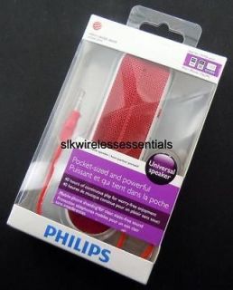New OEM Philips RED Portable Universal Speaker for Samsung Galaxy Note 
