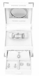 Pierre Cardin Ladies White watch & jewelery