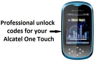Professional fast unlock code for ALCATEL One Touch OT 808 S319 800A 