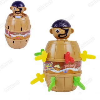 New Funny Lucky Stab Pop Up Toy Gadget Pirate Barrel Game