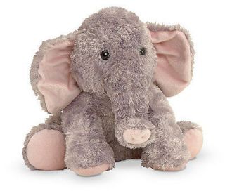 Sterling Baby Elephant Stuffed Animal Grey Pink Ears Soft Cudly 
