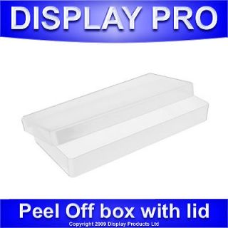   OFF CLEAR PLASTIC STORAGE BOX PAPER STICKERS CRAFT CONTAINER BOXES