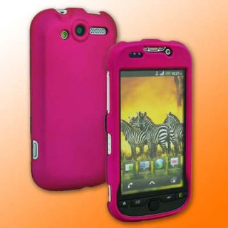 HOT Pink Hard Rubber Case Cover for T Mobile MyTouch 4G