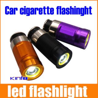   Modes Rechargeable LED Car Cigarette Lighter Torch Mini Flashlight SOS