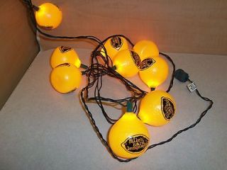   Hard Lemonade Indoor 10 Plastic Lemon String Lighting & Bulb Set