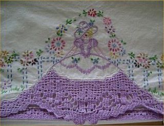   Belle Emb Transfer Pillowcases PATTERN Embroidery Craft Project