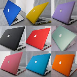 11color Rubberized Plastic Frosted Hard Case Shell cover for Macbook 