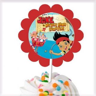 Jake and the Neverland Pirates Cupcake Toppers   Cubby Jake Izzy