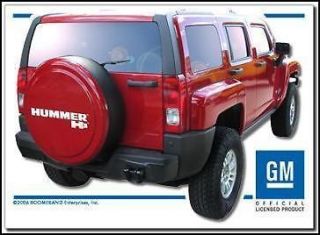 HUMMER H3 265 TIRE SIZE CUSTOM PAINTED RIGID TIRE COVER W LOGO (Fits 