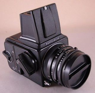 Hasselblad 500CM 500C/M Black Camera Set 80mm C T* Lens A12 EXC++ 