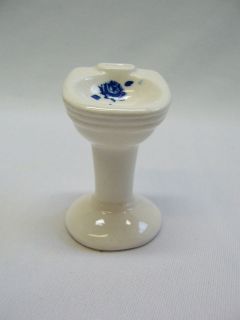 dollhouse porcelain pedestal sink blue floral vintage