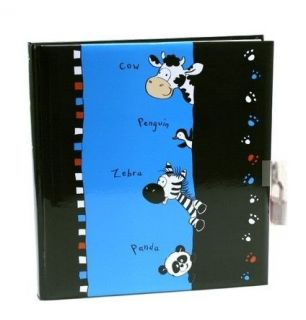 crazy animal footprints goldbuch blank diary with lock poetry book