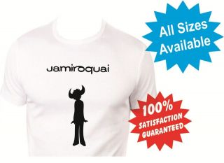 jamiroquai rock pop music womans T Shirt New White Print Tee
