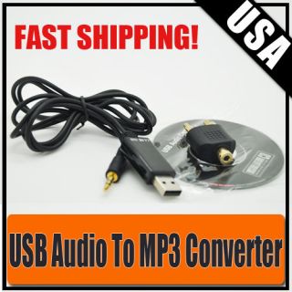 USB 2.0 Easy Audio Capture Portable Tape to PC Cassette to  iPod CD 