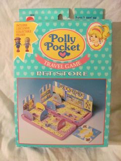BRAND NEW IN BOX VINTAGE POLLY POCKET TRAVEL GAME 1994 PET STORE