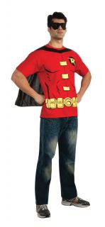 Rubies Costume Co Mens Dc Comics Robin T Shirt With Cape And Mask 