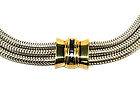   Vintage TIFFANY & CO Sterling Silver & 18K Gold Sapphire Necklace