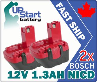2x 12V VOLT Ni Cd Battery Bosch 2 607335 442 2607335542 BAT045 046 